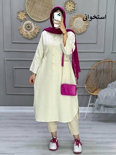 0693-مانتو لینن مونیکا