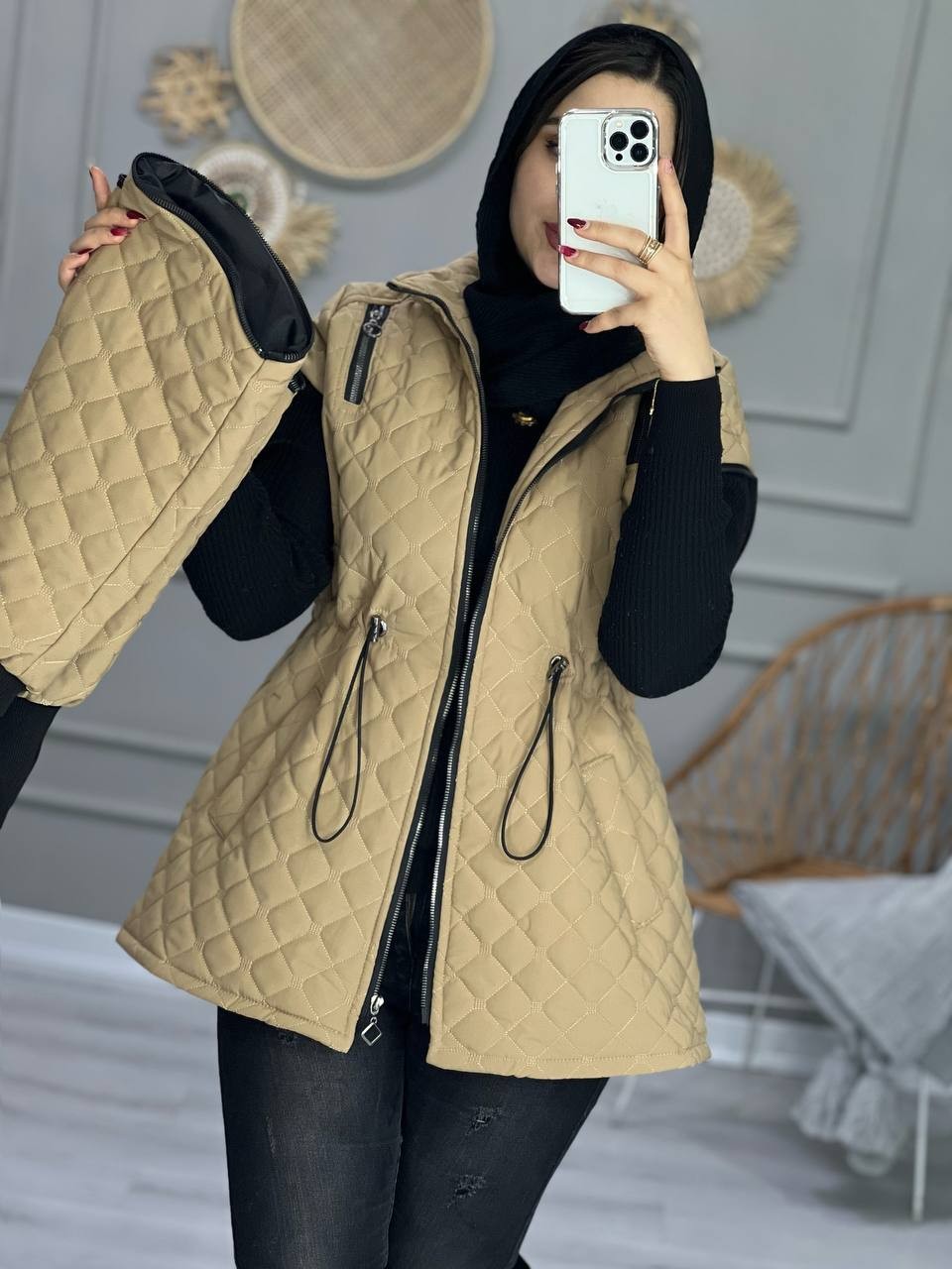 1020-کاپشن پافر شو