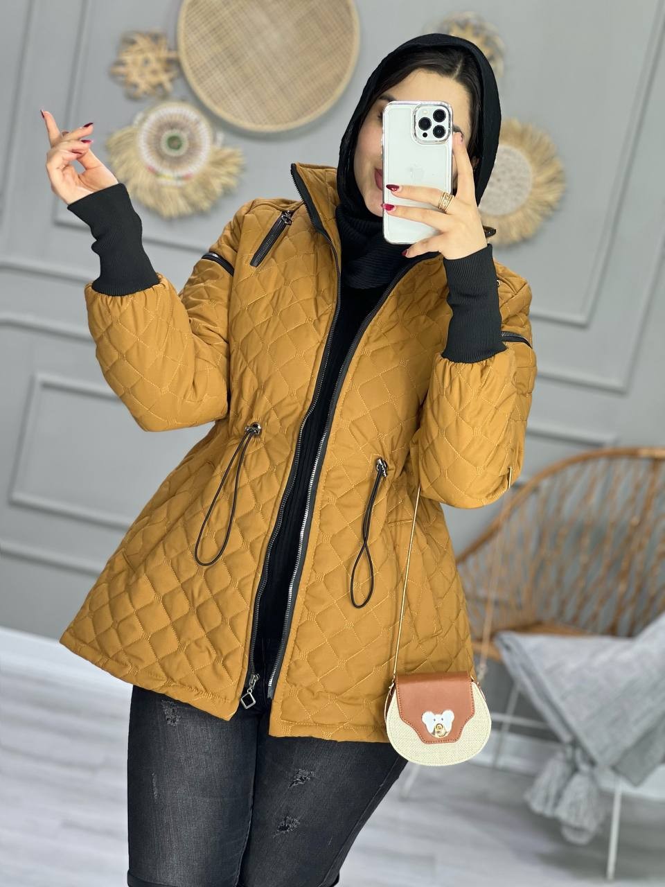 1020-کاپشن پافر شو