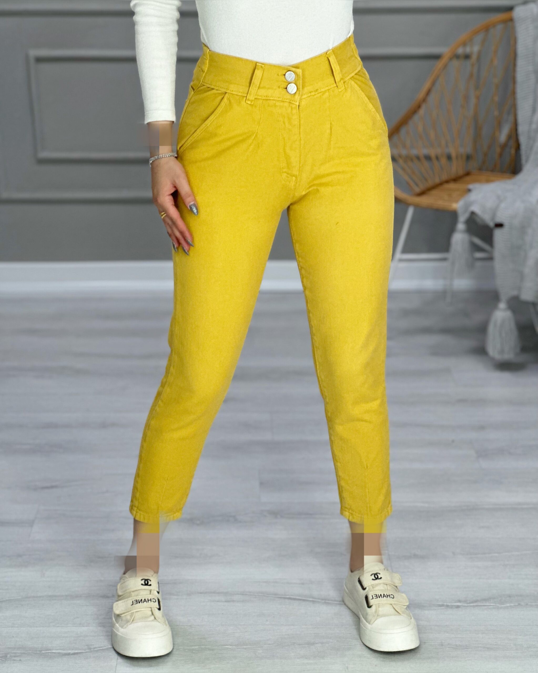 8663- شلوار مام فیت موبامو