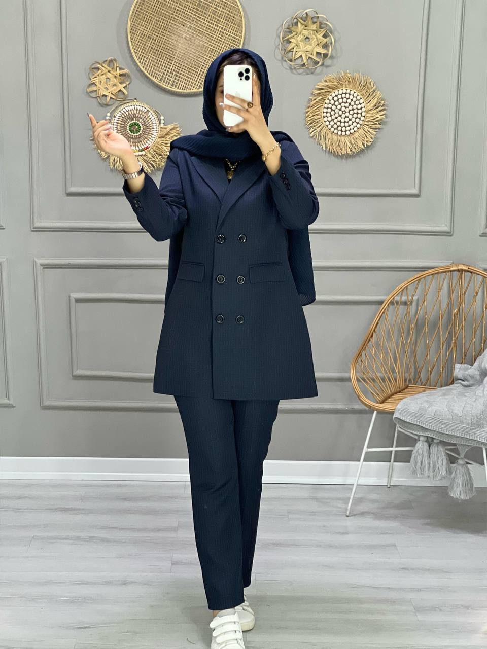 1049- کت شلوار اداری قواره بزرگ