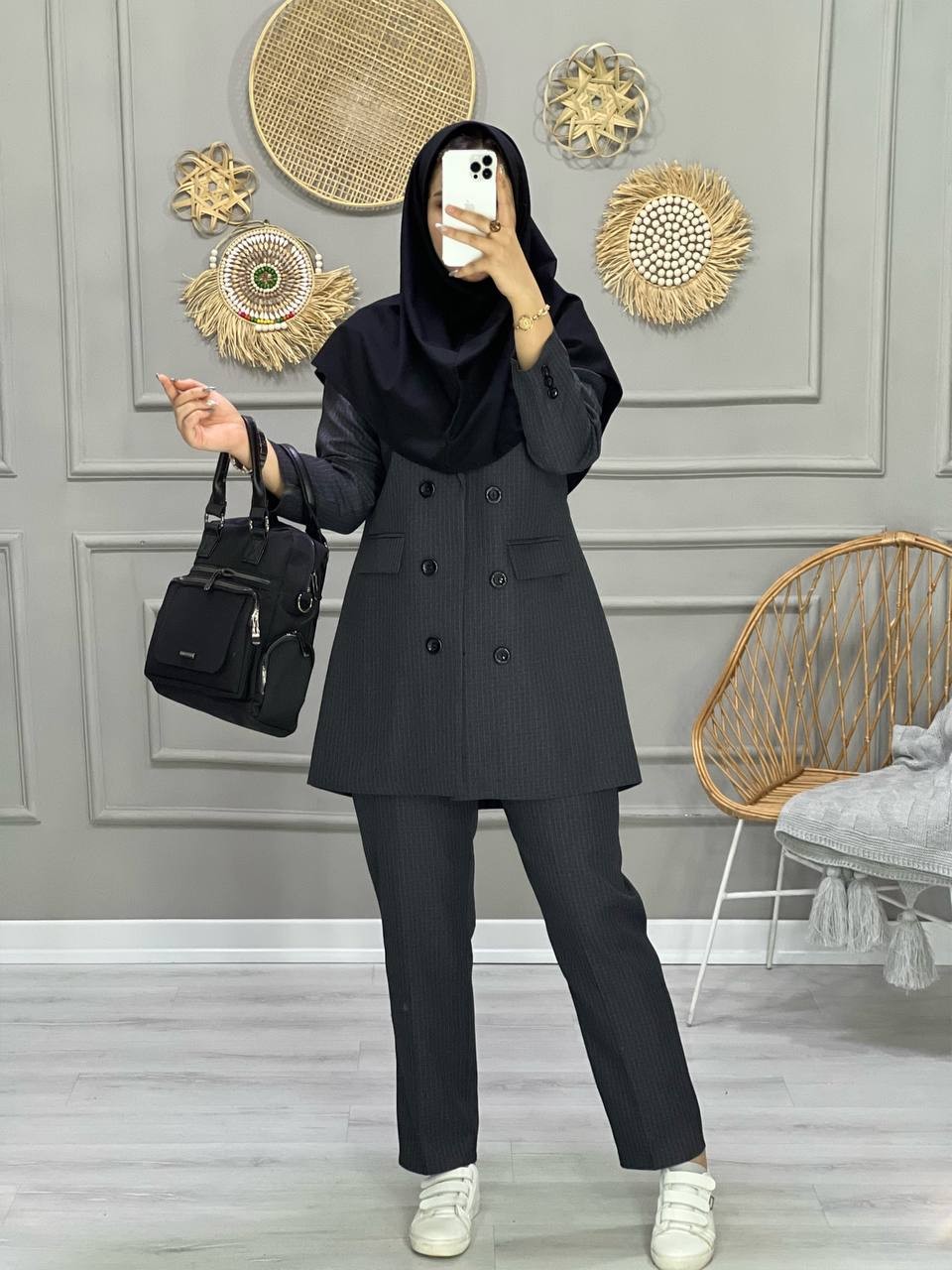 1049- کت شلوار اداری قواره بزرگ