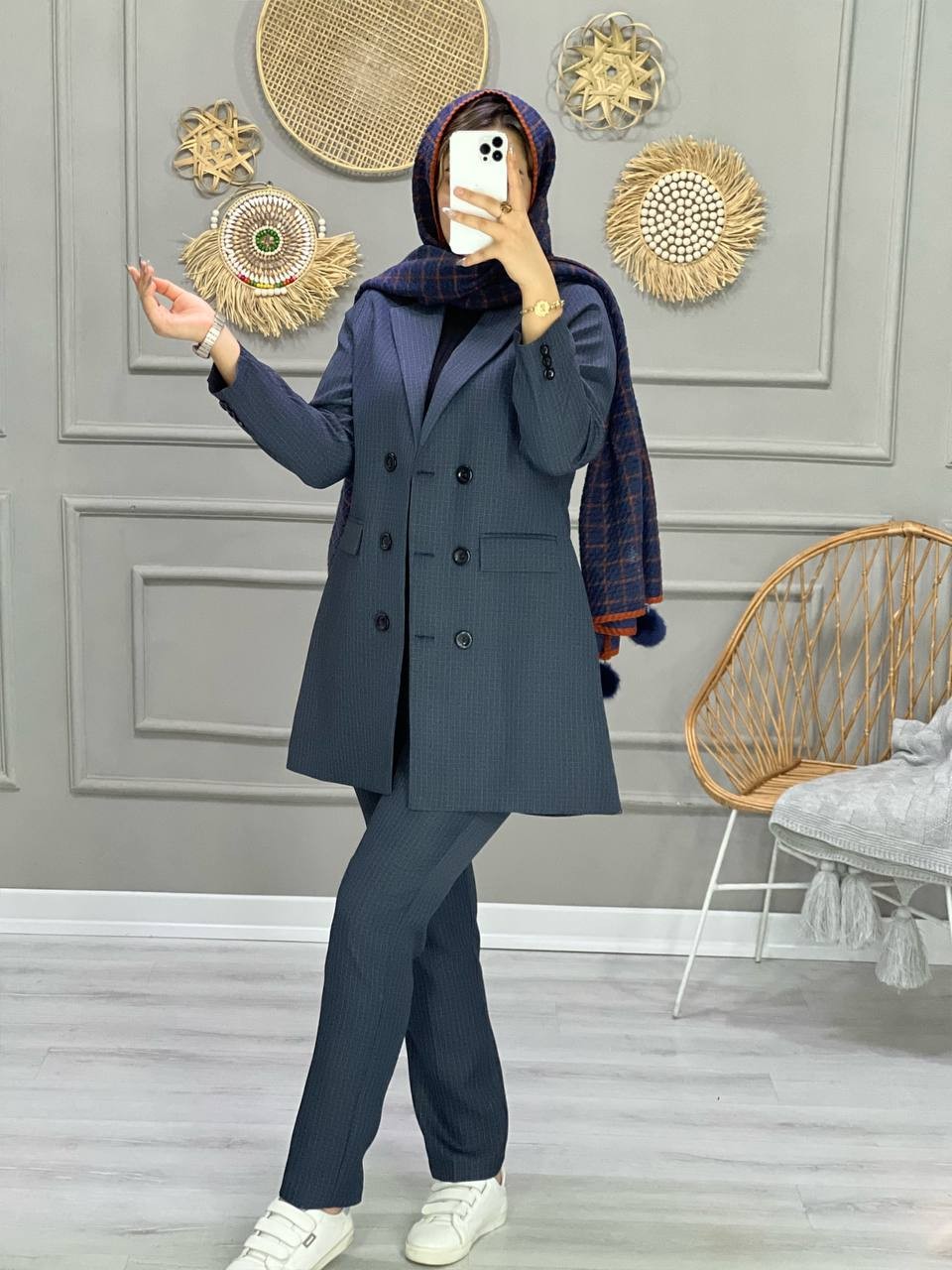 1049- کت شلوار اداری قواره بزرگ