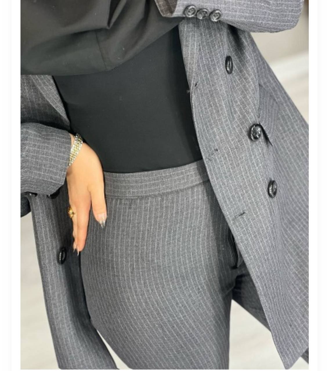 1038- بارونی بغل سه دکمه