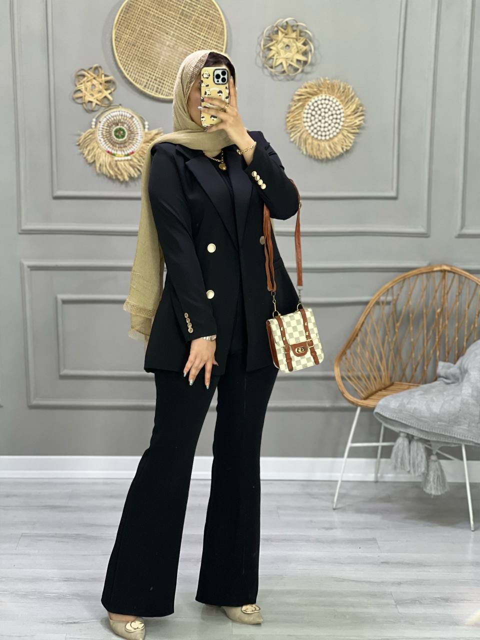 0776- کت شلوار مزونی اطلس