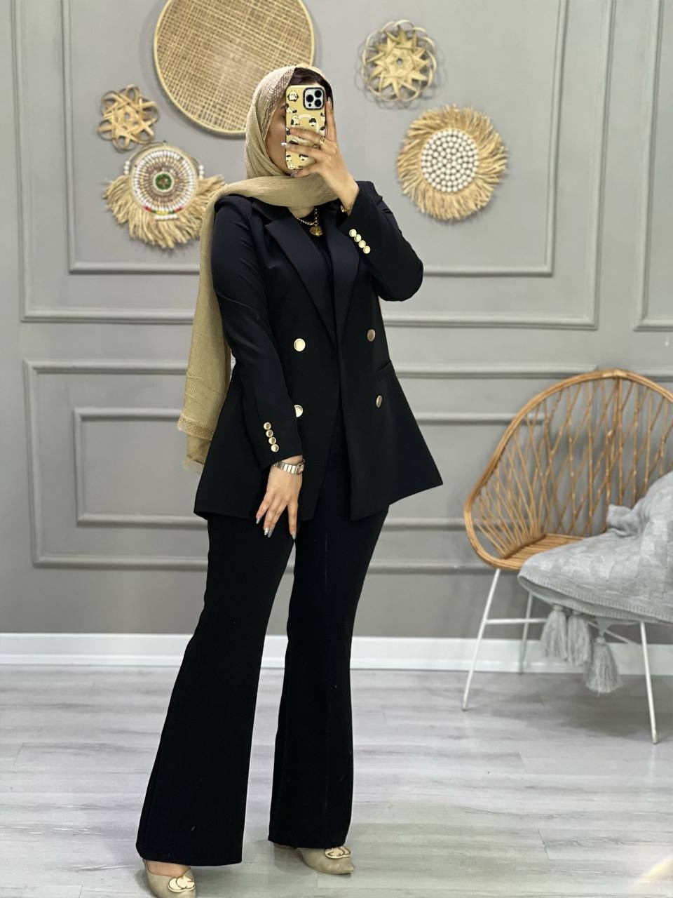 0776- کت شلوار مزونی اطلس