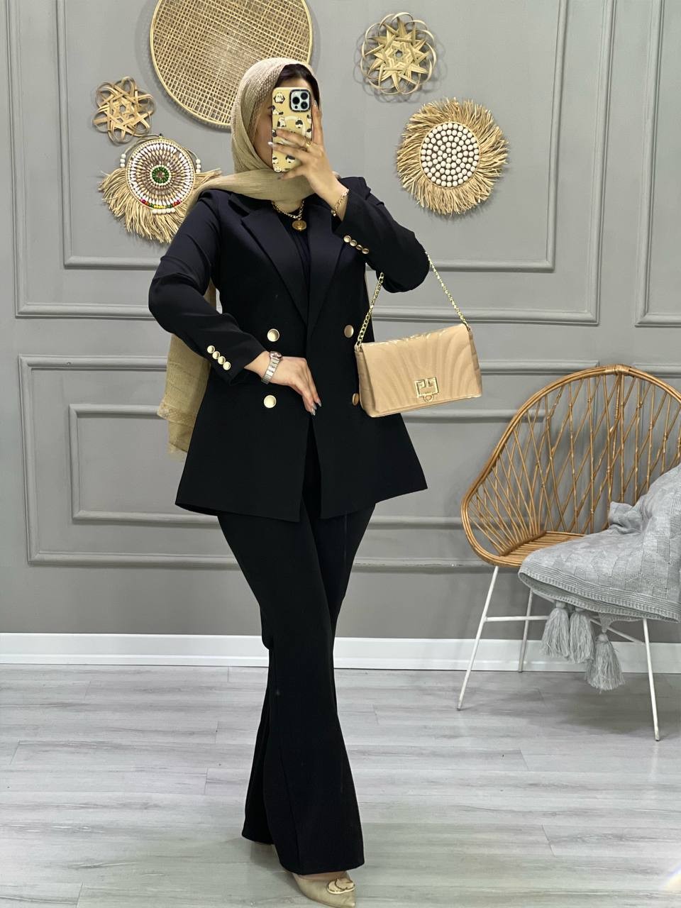 0776- کت شلوار مزونی اطلس