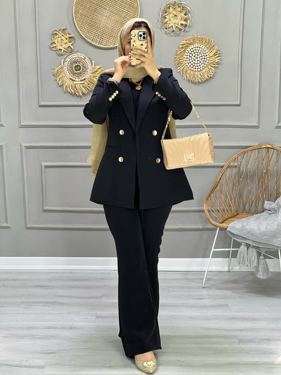 0776- کت شلوار مزونی اطلس