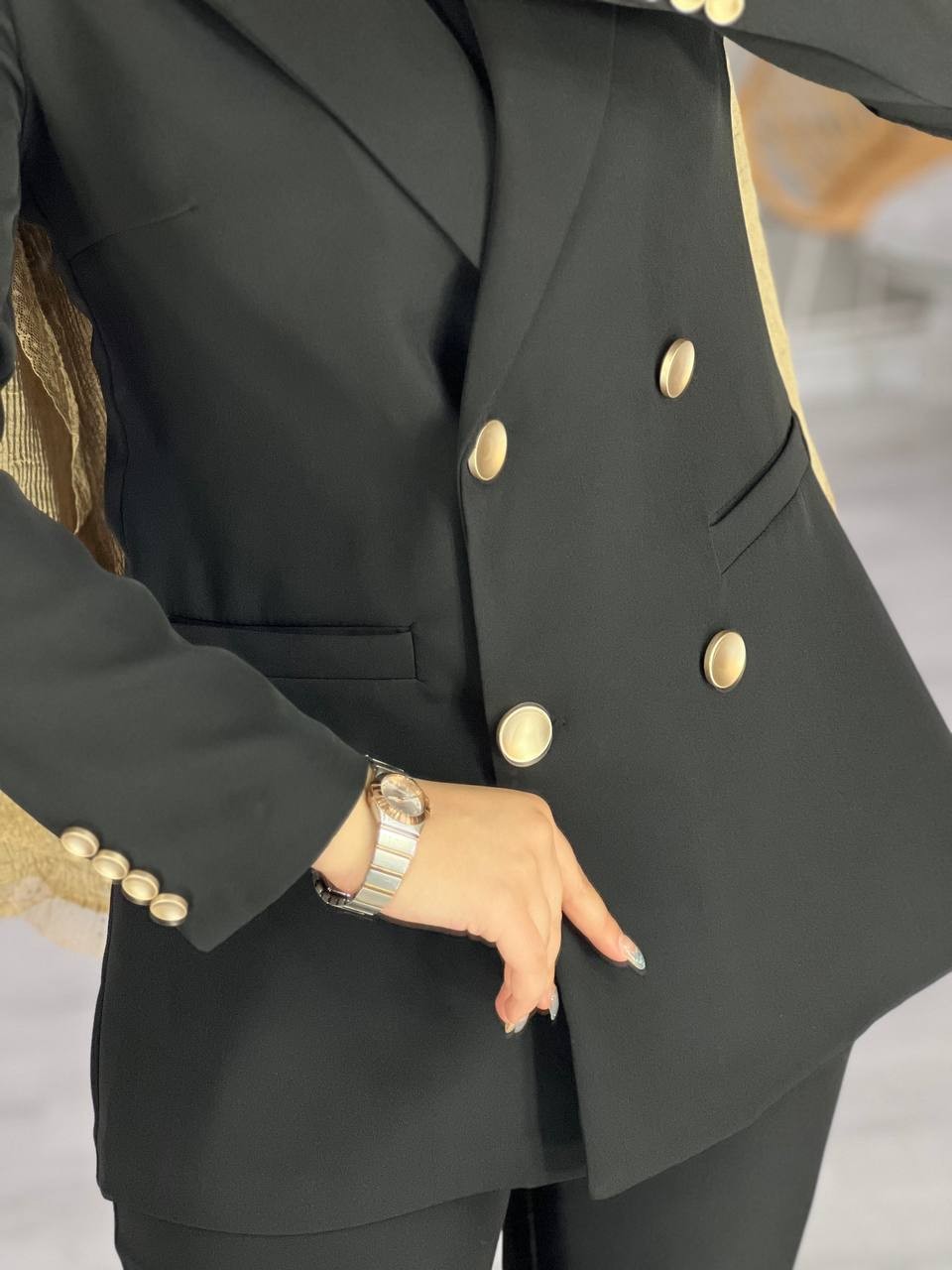 0776- کت شلوار مزونی اطلس