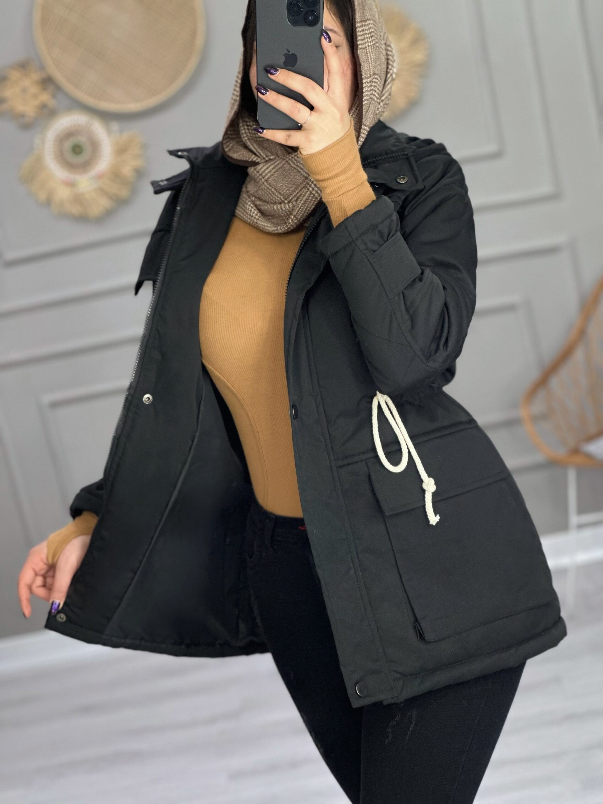 1047- کاپشن زمستانه هرمس