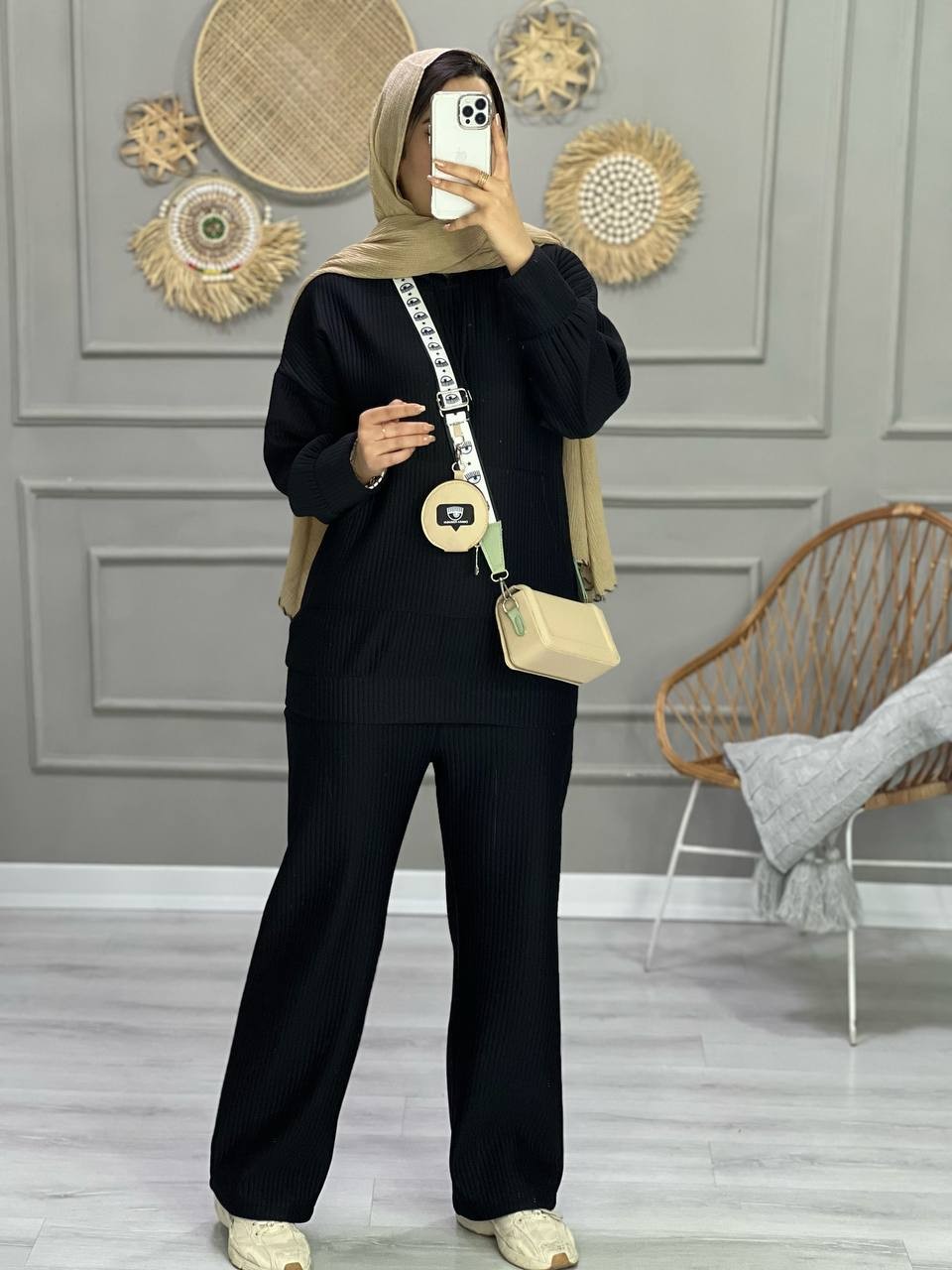 1051- ست هودی و شلوار مانا