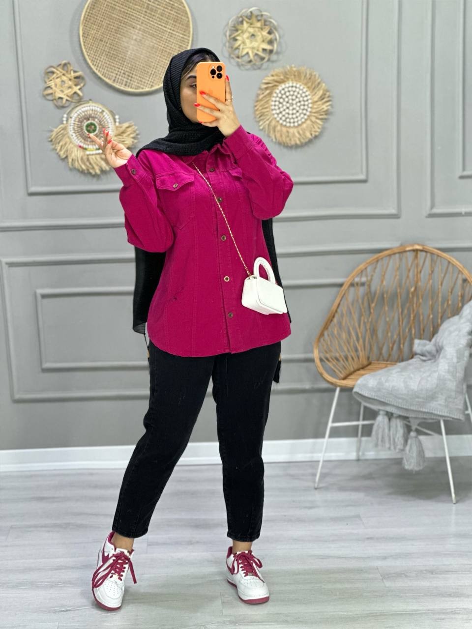 0777_ مانتو شومیزی کتان پاییزه