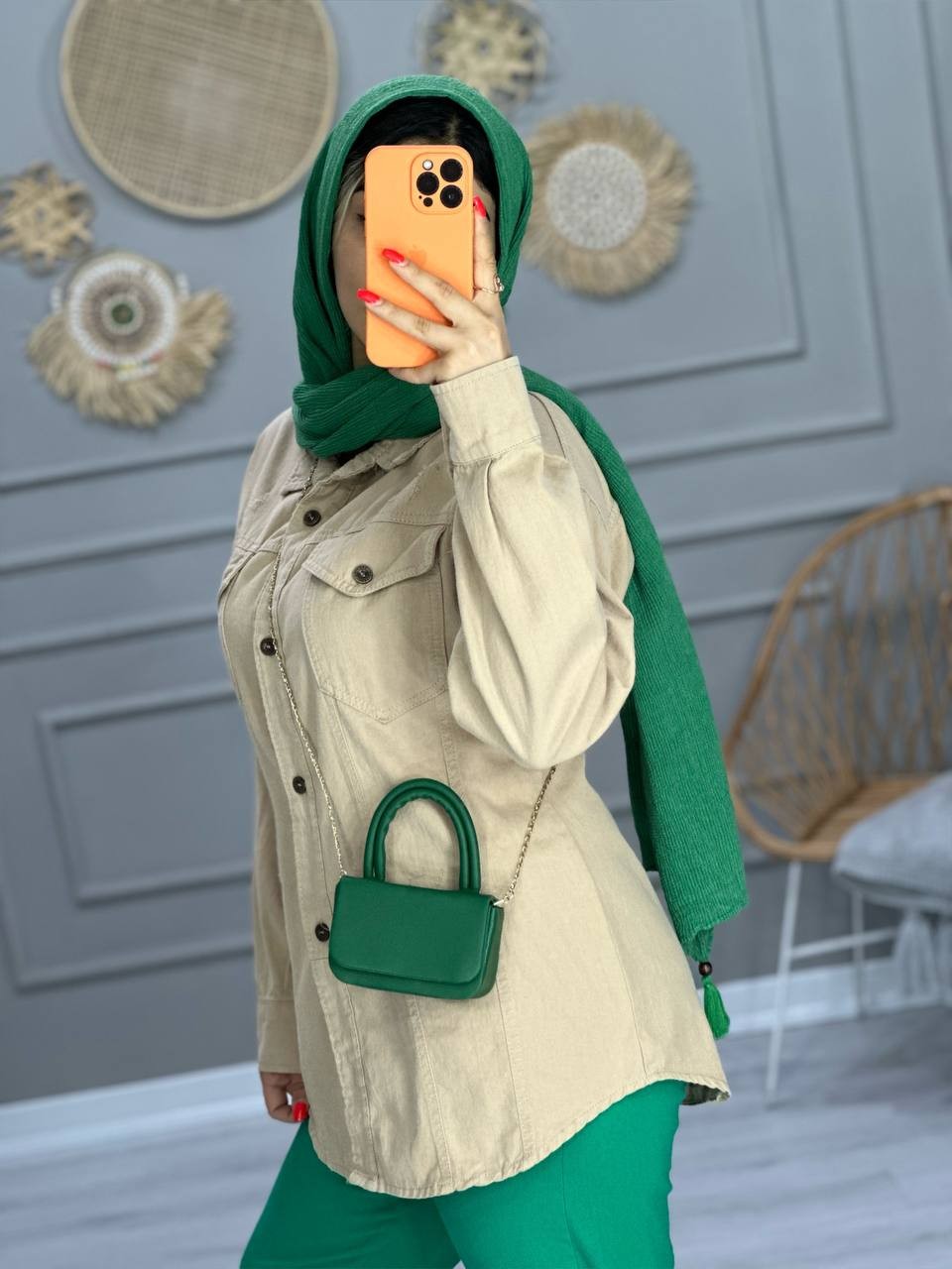 0777_ مانتو شومیزی کتان پاییزه