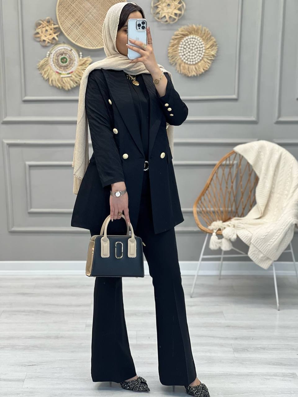 1056- کت مزونی نیلا