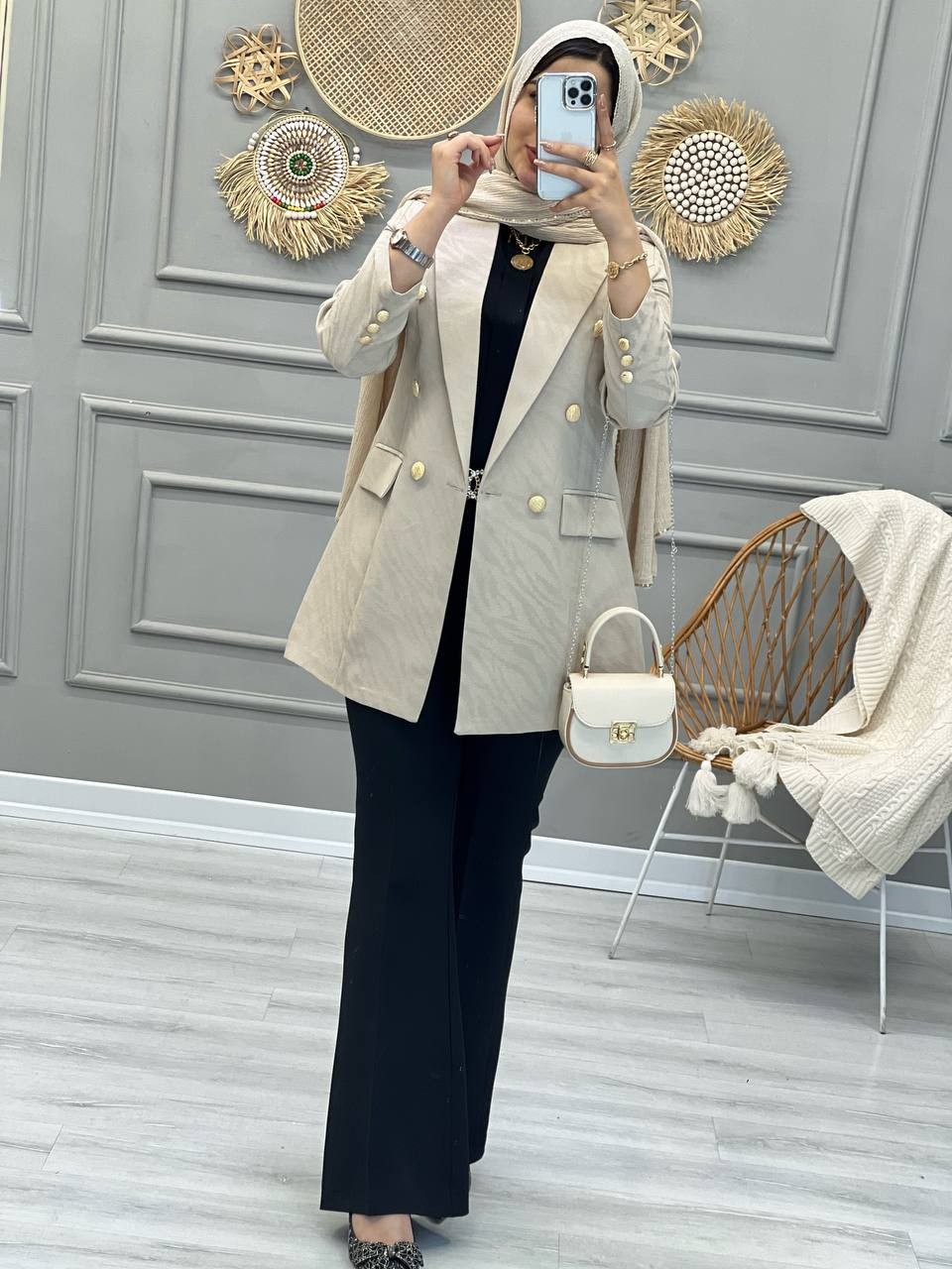 1056- کت مزونی نیلا