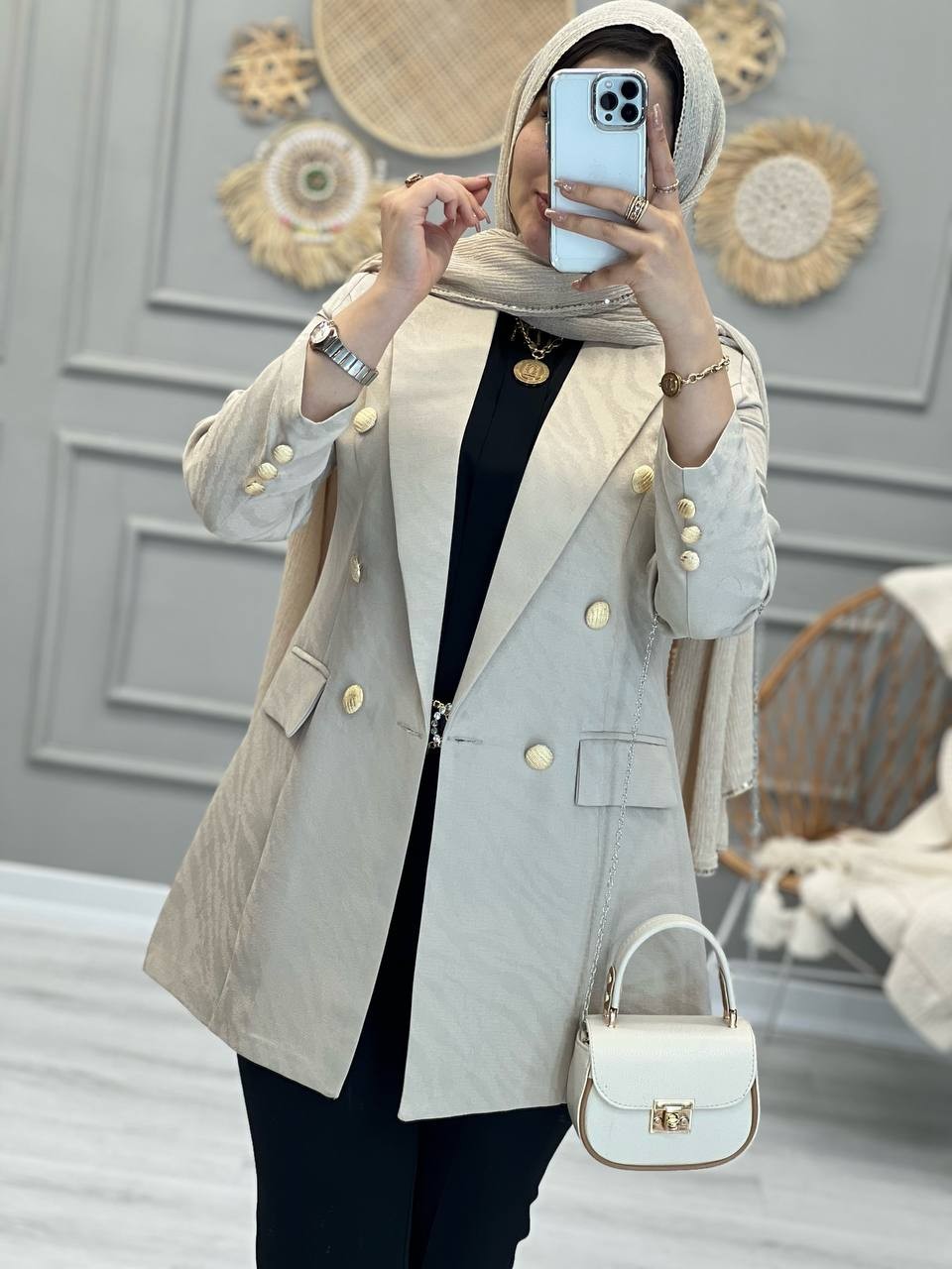 1056- کت مزونی نیلا