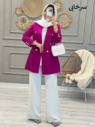 1056- کت مزونی نیلا