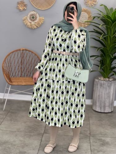 1334- پیراهن طرحدار اوکا