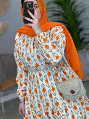 1334- پیراهن طرحدار اوکا