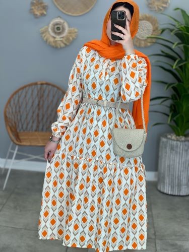 1334- پیراهن طرحدار اوکا