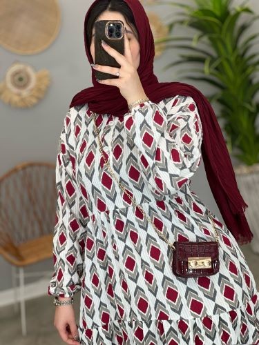 1334- پیراهن طرحدار اوکا