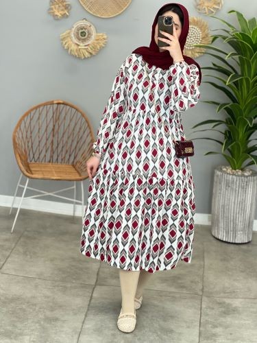 1334- پیراهن طرحدار اوکا