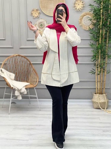 1223-پیراهن بلند دلتا