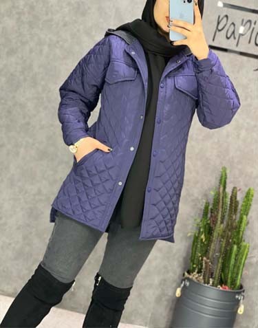 0208_کاپشن آمبردی کلاه جین