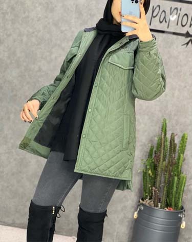 0208_کاپشن آمبردی کلاه جین