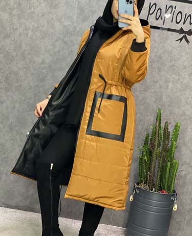 0209_کاپشن ترکیبی با چرم