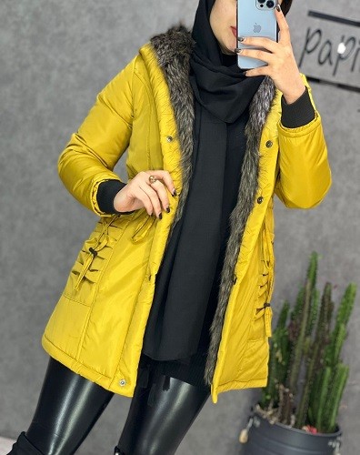 0224_کاپشن کلاه خز