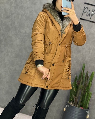 0224_کاپشن کلاه خز