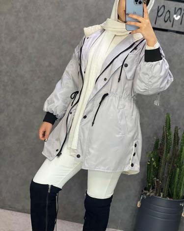 0234_کاپشن تدی بغل دکمه