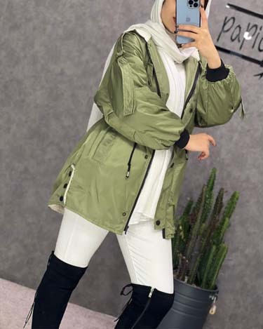 0234_کاپشن تدی بغل دکمه