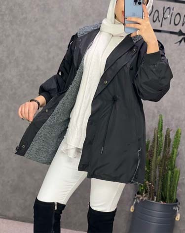 0234_کاپشن تدی بغل دکمه