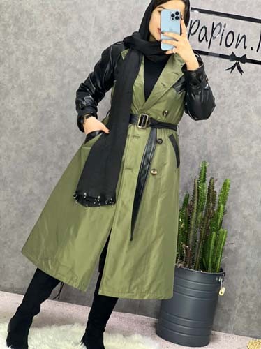 0235 - بارونی ترکیبی چرم