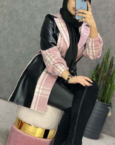 0236_پالتو فوتر و چرم ترکیبی