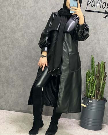 0238_چرم بلند آستین عروسکی