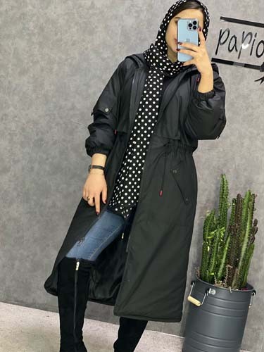 0239_کاپشن تیوپی آستین دکمه