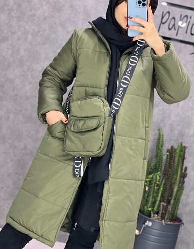 0240_کاپشن پافر شو با کیف