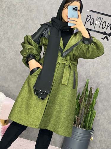 0243_پالتو آستین پفی