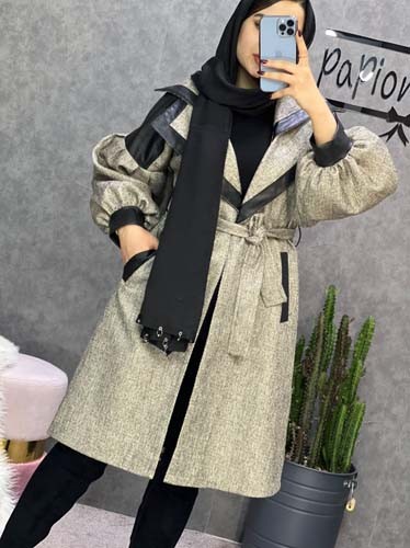 0243_پالتو آستین پفی