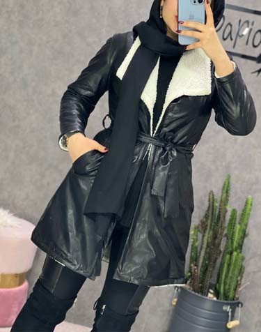 0248_کاپشن چرم تدی