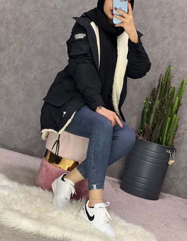 0255_کاپشن آستین کش