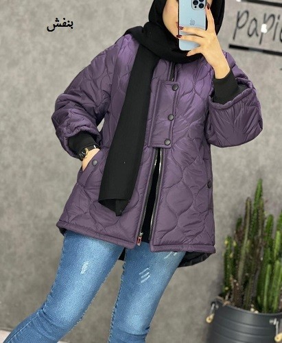 0256_کاپشن امبردی استین زیپ