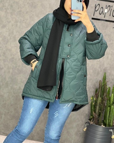 0256_کاپشن امبردی استین زیپ