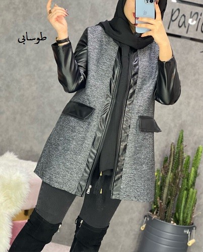 0257_توییت آستین چرم