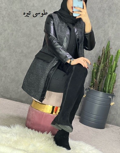 0257_توییت آستین چرم