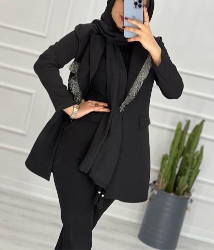 0266_مانتو کتی مزونی یقه شاین