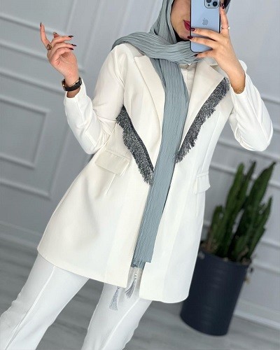 0266_مانتو کتی مزونی یقه شاین